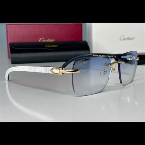 cheap cartier buffs|used cartier buffalo horn glasses.